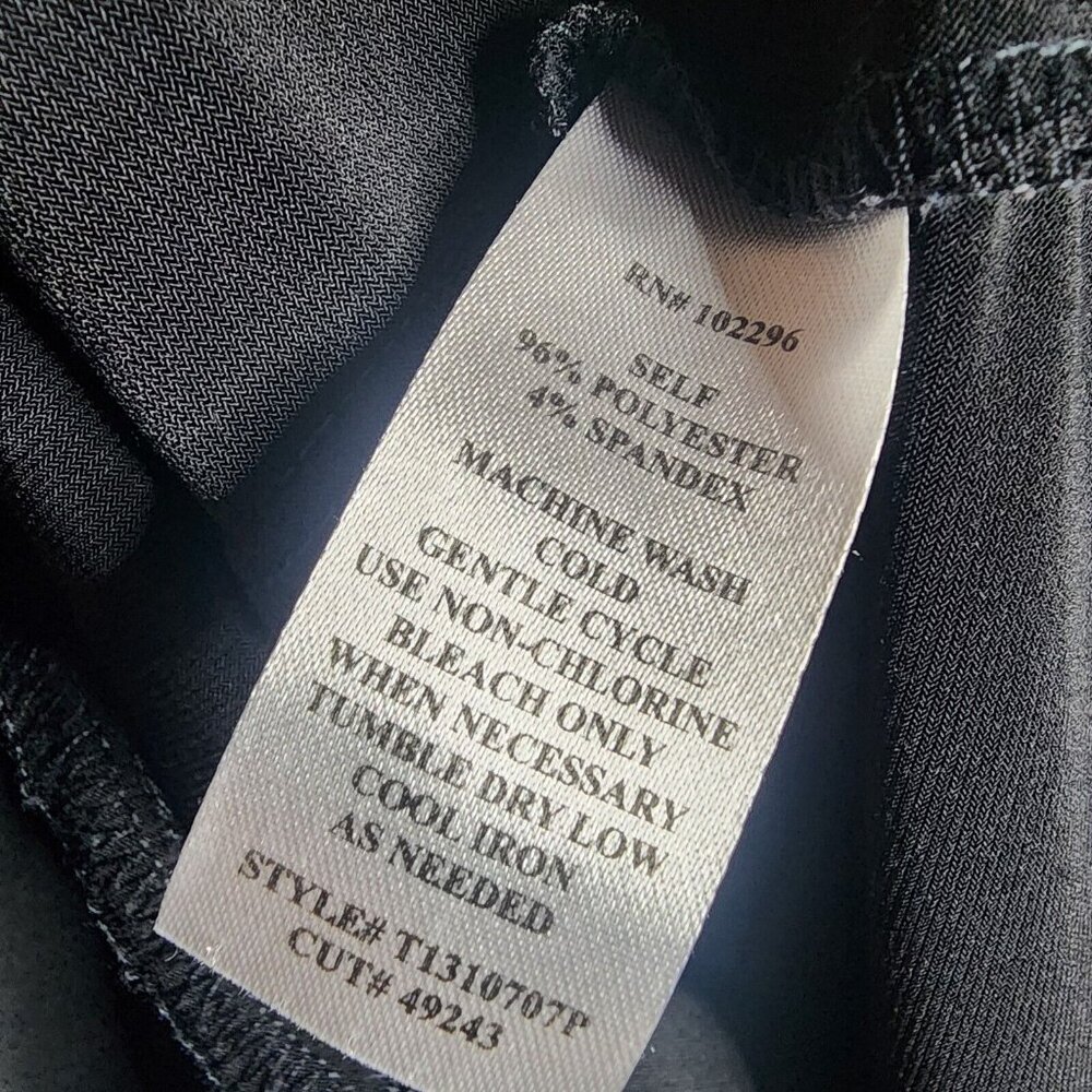 Connected Apparel Petites Solid All Black Pullove… - image 6